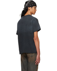 T-shirt à col rond en tricot noir Guess Jeans U.S.A.