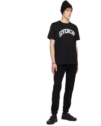 T-shirt à col rond en tricot noir Givenchy