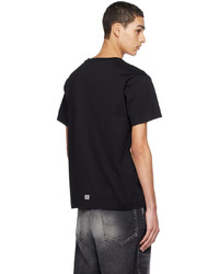 T-shirt à col rond en tricot noir Givenchy