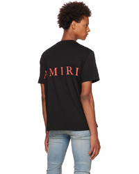 T-shirt à col rond en tricot noir Amiri