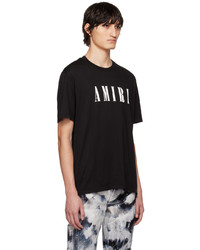 T-shirt à col rond en tricot noir Amiri