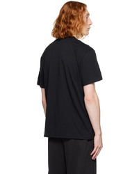 T-shirt à col rond en tricot noir JW Anderson