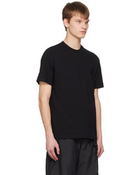 T-shirt à col rond en tricot noir Jil Sander