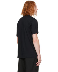 T-shirt à col rond en tricot noir Comme des Garcons Homme