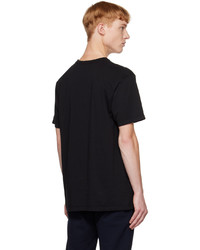 T-shirt à col rond en tricot noir MAISON KITSUNÉ