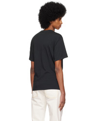 T-shirt à col rond en tricot noir RE/DONE
