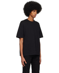 T-shirt à col rond en tricot noir Filippa K