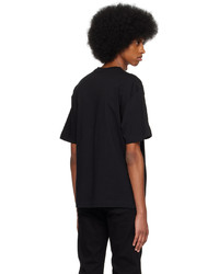 T-shirt à col rond en tricot noir Filippa K