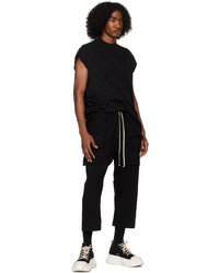 T-shirt à col rond en tricot noir Rick Owens DRKSHDW