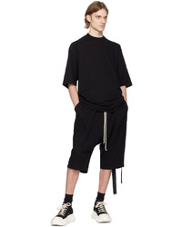 T-shirt à col rond en tricot noir Rick Owens DRKSHDW