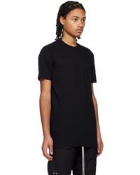 T-shirt à col rond en tricot noir Rick Owens