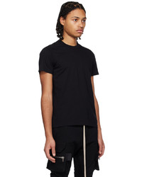 T-shirt à col rond en tricot noir Rick Owens