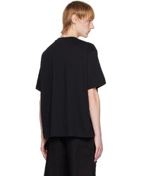 T-shirt à col rond en tricot noir Simone Rocha