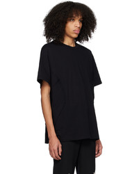 T-shirt à col rond en tricot noir Comme Des Garcons Homme Plus