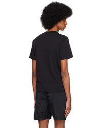 T-shirt à col rond en tricot noir Stone Island