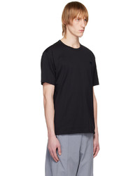 T-shirt à col rond en tricot noir Acne Studios