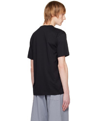 T-shirt à col rond en tricot noir Acne Studios