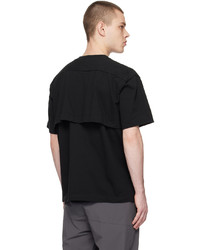 T-shirt à col rond en tricot noir Master-piece Co