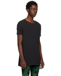 T-shirt à col rond en tricot noir Ksubi