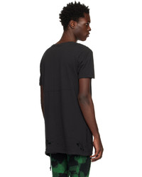 T-shirt à col rond en tricot noir Ksubi