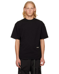 T-shirt à col rond en tricot noir C2h4