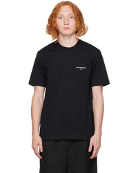 T-shirt à col rond en tricot noir Comme des Garcons Homme