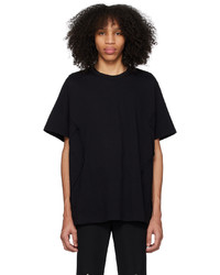 T-shirt à col rond en tricot noir Comme Des Garcons Homme Plus