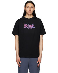 T-shirt à col rond en tricot noir Dime