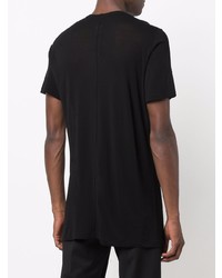 T-shirt à col rond en tricot noir Rick Owens