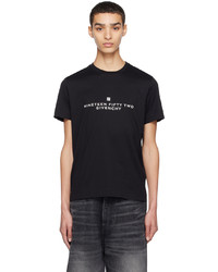 T-shirt à col rond en tricot noir Givenchy
