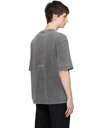 T-shirt à col rond en tricot noir Acne Studios