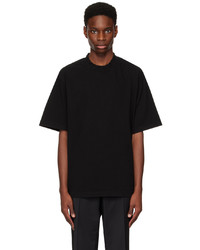 T-shirt à col rond en tricot noir Han Kjobenhavn