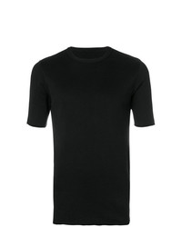T-shirt à col rond en tricot noir Kris Van Assche