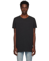 T-shirt à col rond en tricot noir Ksubi