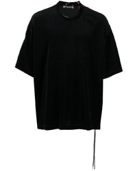 T-shirt à col rond en tricot noir Mastermind Japan