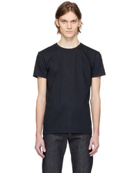 T-shirt à col rond en tricot noir Naked & Famous Denim