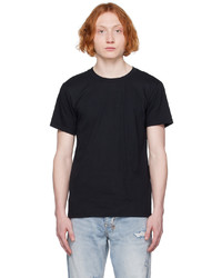 T-shirt à col rond en tricot noir Naked & Famous Denim