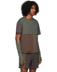 T-shirt à col rond en tricot noir Eckhaus Latta