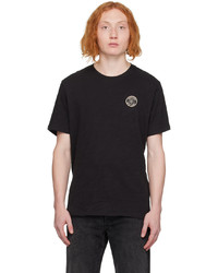 T-shirt à col rond en tricot noir rag & bone