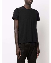 T-shirt à col rond en tricot noir Rick Owens