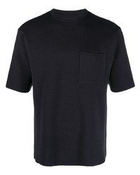 T-shirt à col rond en tricot noir Snow Peak