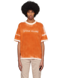 T-shirt à col rond en tricot noir Stone Island