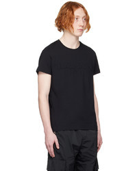 T-shirt à col rond en tricot noir Balmain