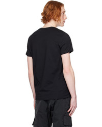 T-shirt à col rond en tricot noir Balmain