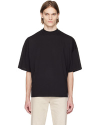 T-shirt à col rond en tricot noir The Row
