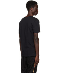T-shirt à col rond en tricot noir Paul Smith