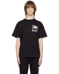 T-shirt à col rond en tricot noir VERSACE JEANS COUTURE