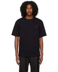 T-shirt à col rond en tricot noir XLIM