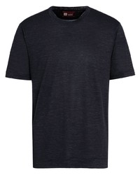 T-shirt à col rond en tricot noir Z Zegna