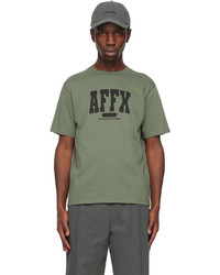 T-shirt à col rond en tricot olive AFFXWRKS